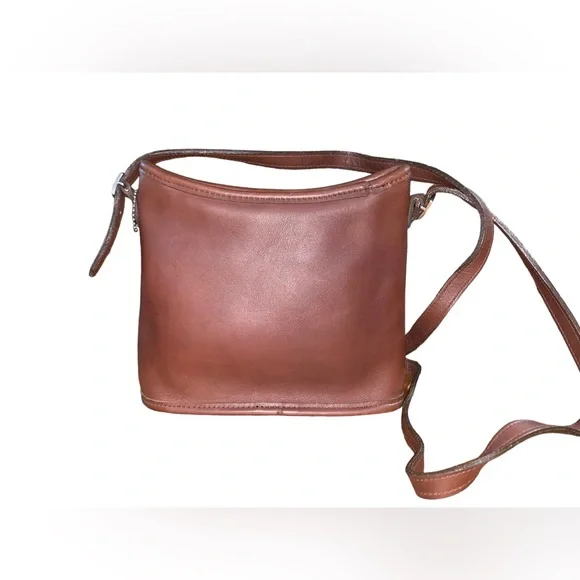 Vintage Coach Mambo Handbag Small Bucket Bag Adjustable Strap Fine Leather - Picture 4 of 11